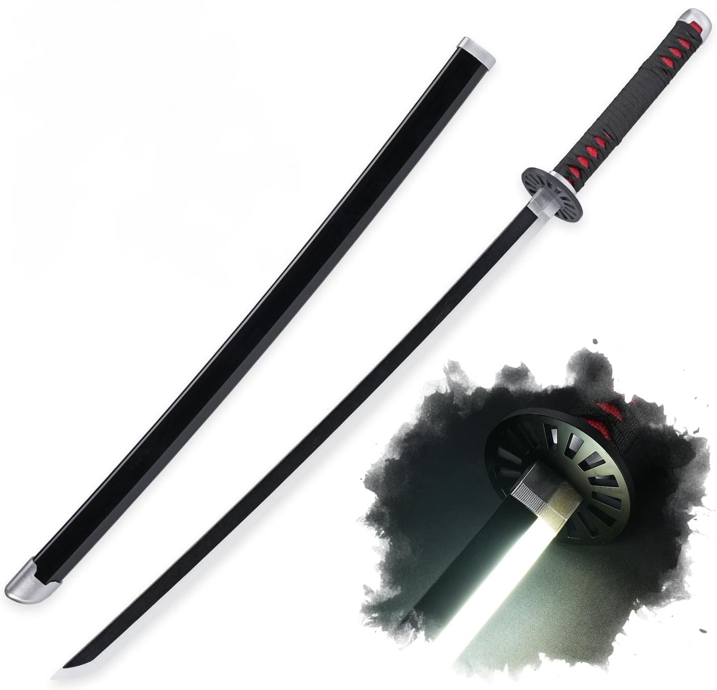 Light up Black Tanjiro Demon Slayer Sword