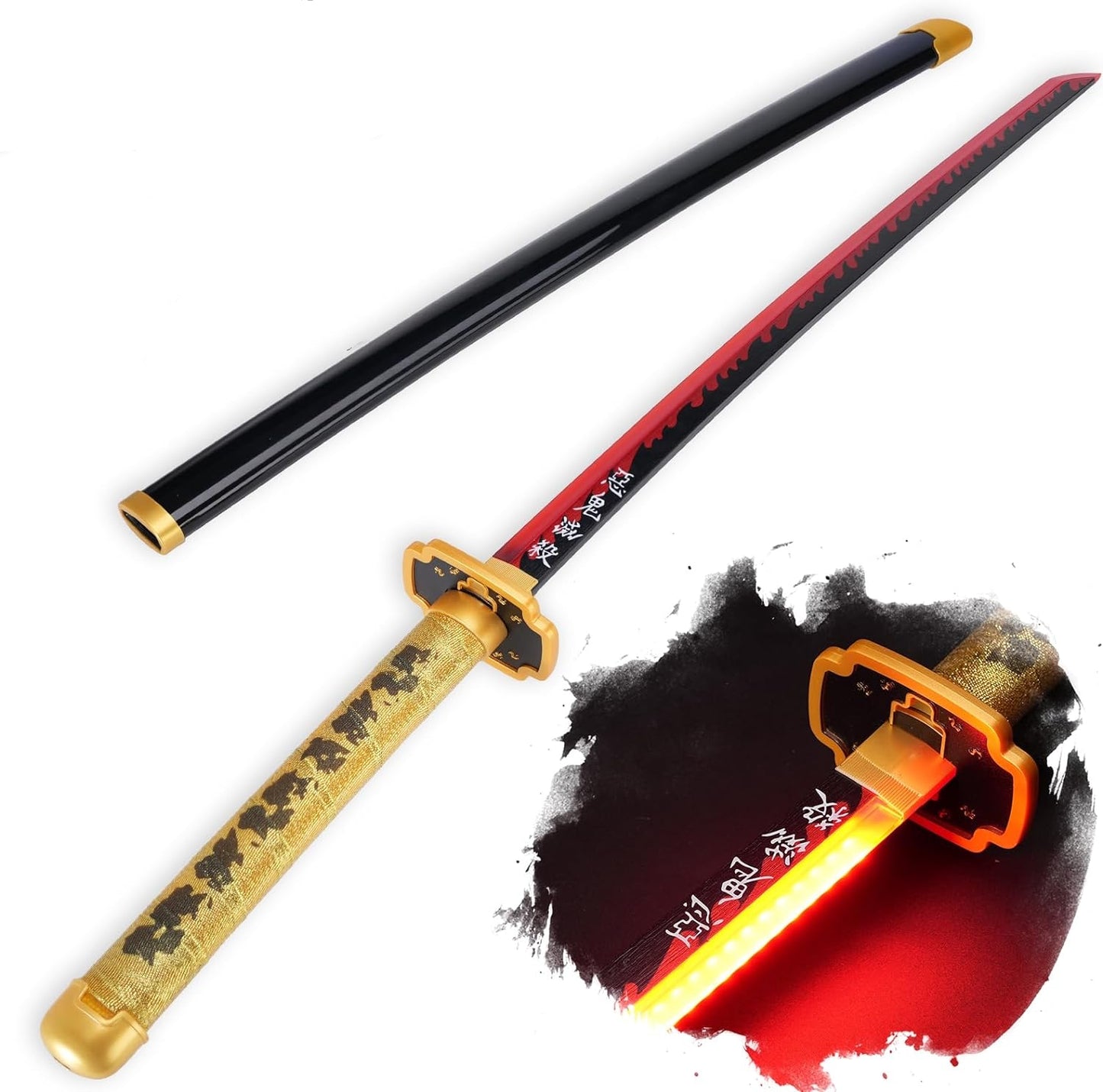 Light up Yoriichi Demon Slayer Sword