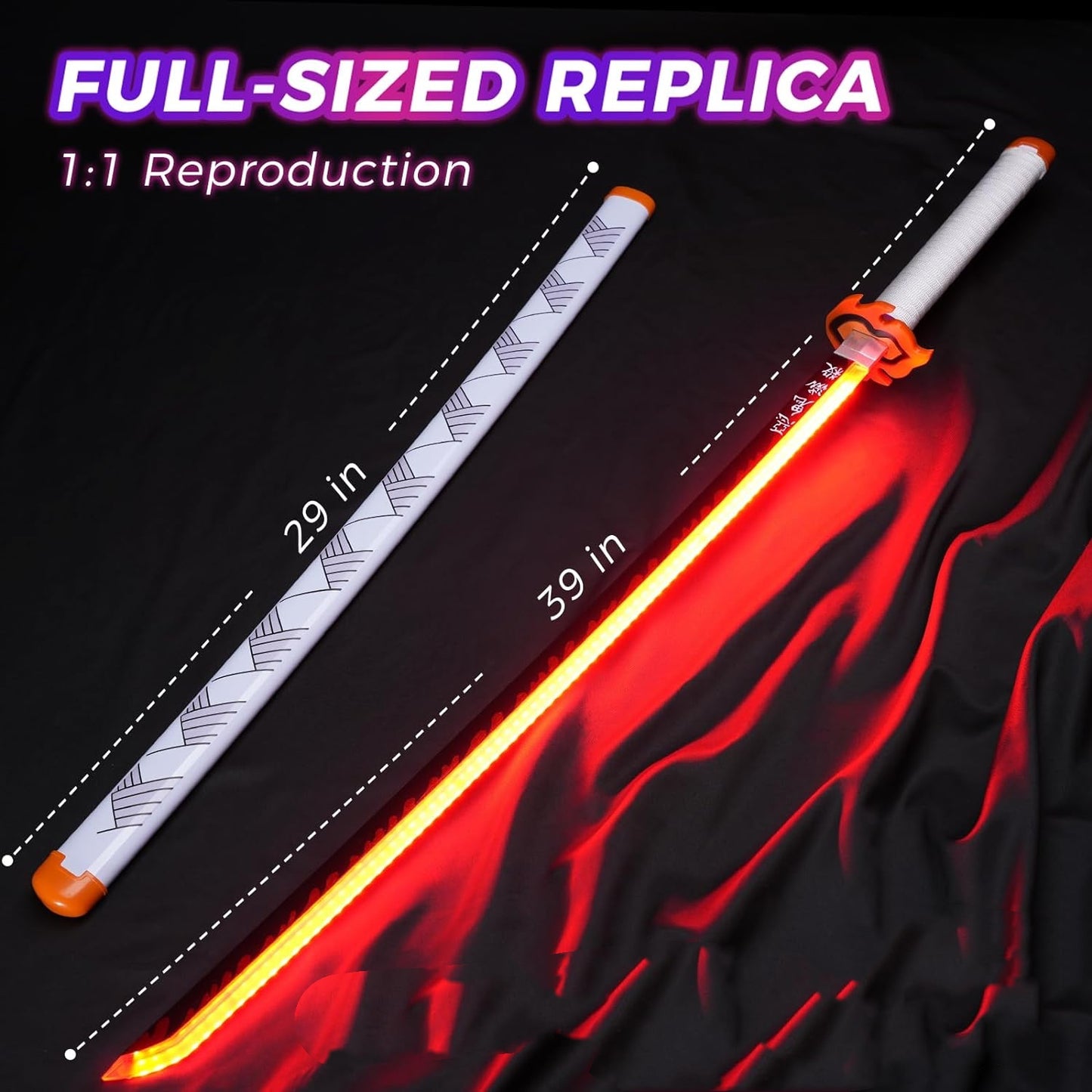 Light up Rengoku Demon Slayer Sword