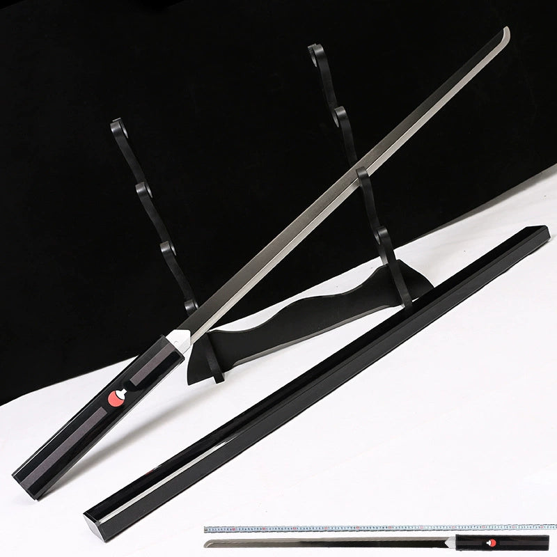 Naruto Sasuke Sword Cosplay Samurai Sword Real Carbon Steel Not Sharp With a Stand