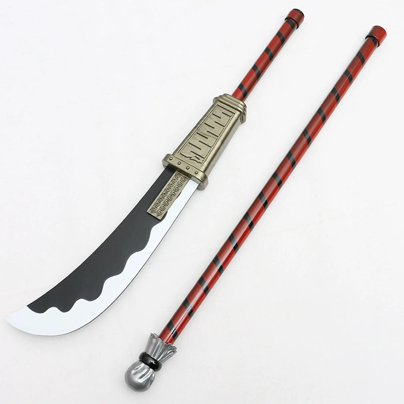 One Piece Edward Newgate Sword -Naganata Polearm Sword All-Metal 78-inch Broadsword Anime Sword